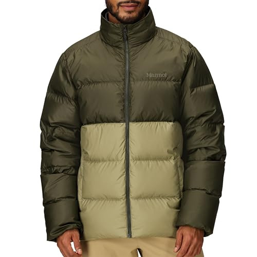 MARMOT MEN'S GUIDES DOWN JACKET, DOWN FILLED, WATER RESISTANT- ROSIN GREEN/LARGE New