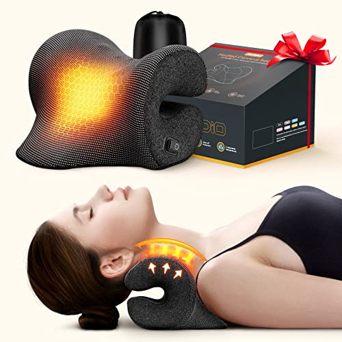 FAMEDIO 3S HEATED NECK STRETCHER FOR PAIN RELIEF, MAGNETIC THERAPY CASE/GRAPHENE