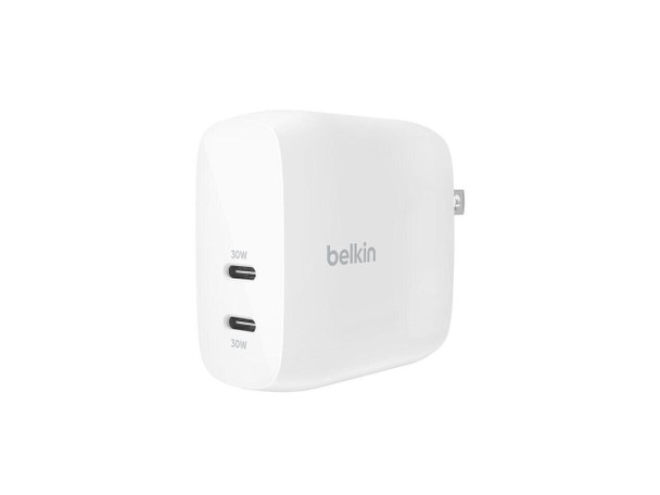 Belkin Dual USB-C Charger with PPS 60W Model WCB010DQWH