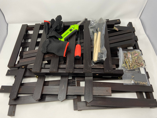 PLANT STAND 6 TIERS WOOD PLANT STAND SHELVES RACK FLOWER DISPLAY - BLACK