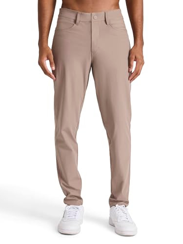 REEBOK MEN'S SLIM FIT, LIGHTWEIGHT POLY DOUBLE-KNIT FABRIC 36W X 32L - DRIFTWOOD New
