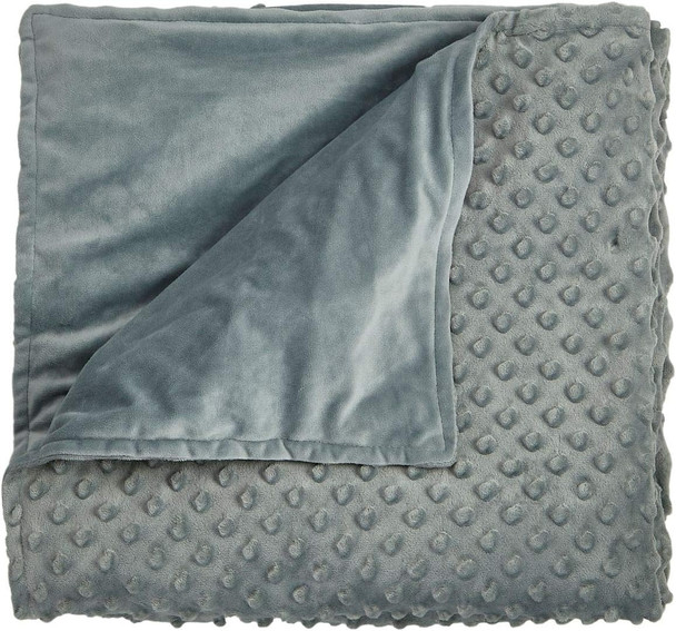 HUG BUD OUTER BLANKET COVER ONLY - QUEEN 60" X 80" - STONE GRAY