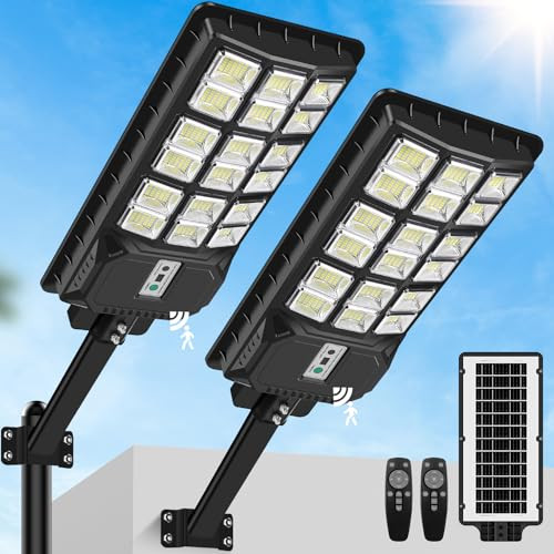 TOWPONICS 6000W Solar Street Lights Replacement, 460000LM Solar Lights Outdoor