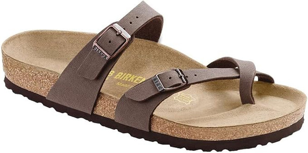 BIRKENSTOCK MAYARI SANDAL EU UNISEX SIZE 39 - SIZE: MEN 6.0 WOMEN 8.0 - MOCHA