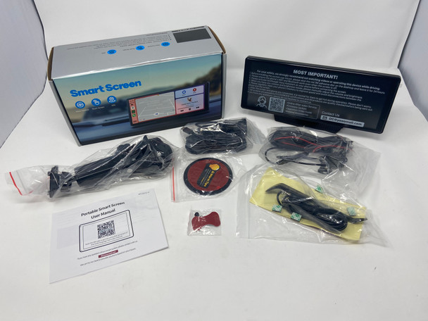 SMART SCREEN RC16 9.26" WIRELESS CAR STEREO CAMERA, CARPLAY, ANDROID - BLACK