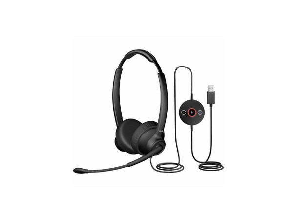Cyber Acoustics Professional USB Headset with AI Noise Cancelation - Microsoft