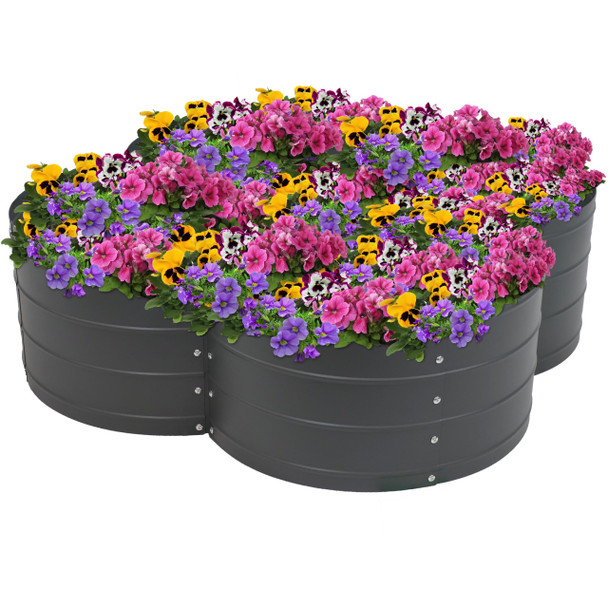 Sunnydaze Galvanized Raised Garden Bed - NPH-526 - Gray