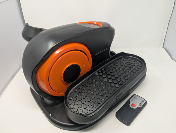 GENERIC UNDER DESK MOTORIZED ELLIPTICAL LEG EXERCISE TRAINER - BLACK/ORANGE New