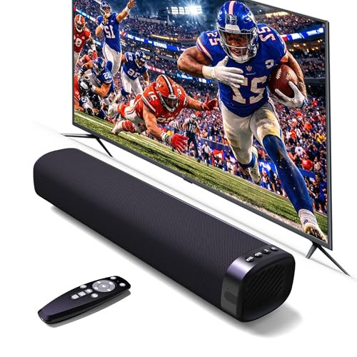 JIERBEN SOUND BAR WITH OPTICAL/AUX/HD ARC SURROUND SOUND SS02 - BLACK