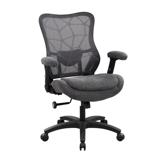 WITTLONG WIT-938-DGY BIG AND TALL OFFICE CHAIR 500LBS HEAVY DUTY - DARK GRAY