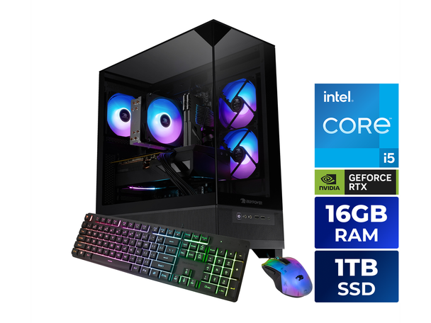 iBUYPOWER Element SE Gaming PC Desktop Computer Intel Core i5 14400F CPU, NVIDIA