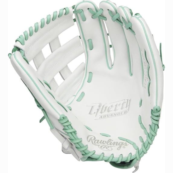 RAWLINGS LIBERTY ADVANCED 12.75" FASTPITCH SOFTBALL GLOVE LEFT HAND - WHITE MINT