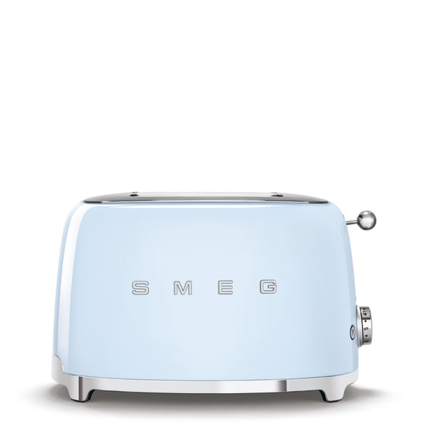 SMEG 2 SLICE TOASTER WITH 6 PRESETS FUNCTION REMOVABLE TRAY TSF01PBUS - BLUE