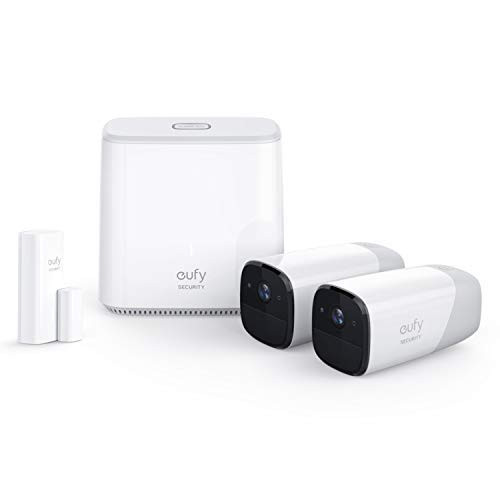 EUFYCAM 1080P WIRELESS HOME SECURITY Camera SYSTEM, T8114 - WHITE