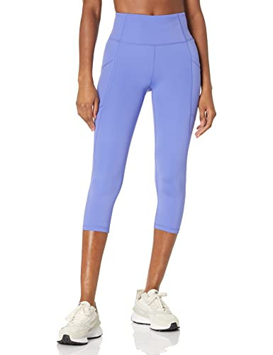 AMAZON ESSENTIALS WOMEN'S HIGH WAISTED ACTIVE CAPRI LEGGINGS WITH POCKETS 2XL New