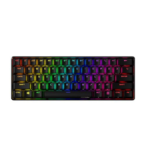 HYPERX MECHANICAL GAMING KEYBOARD ULTRA COMPACT 60% TACTILE AQUA SWITCH - BLACK