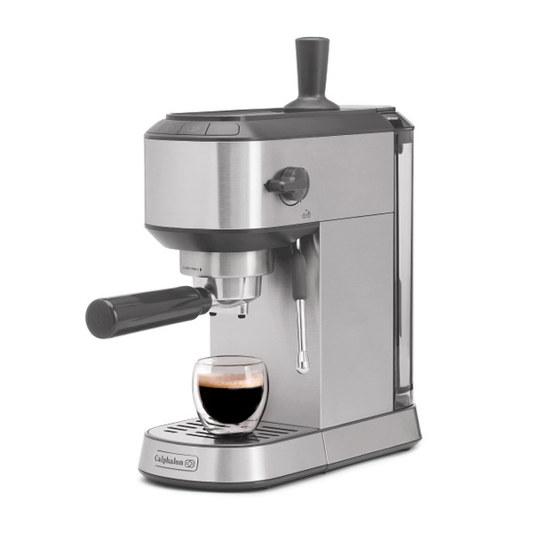 Calphalon Compact Espresso Machine, Home Espresso Machine w/Milk Frother