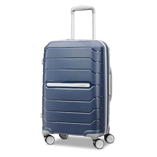 Samsonite Freeform Hardside Carry-On Luggage with Spinner Wheels -NAVY New