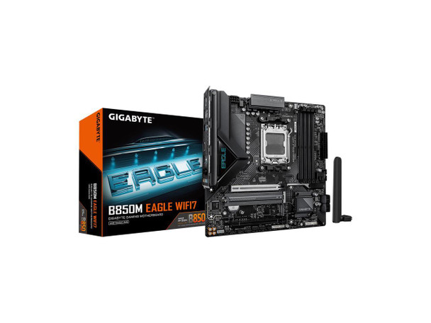 GIGABYTE B850M EAGLE WIFI7 AMD AM5 mATX Motherboard, Support Ryzen