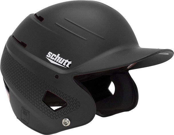 SCHUTT XR1 BASEBALL BATTING HELMET, MATTE BLACK COLOR FOR SENIOR