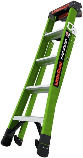 LITTLE GIANT 1022226 8 FT X 24 IN TYPE 1AA 375LBS MULTI POSITION LADDER - GREEN