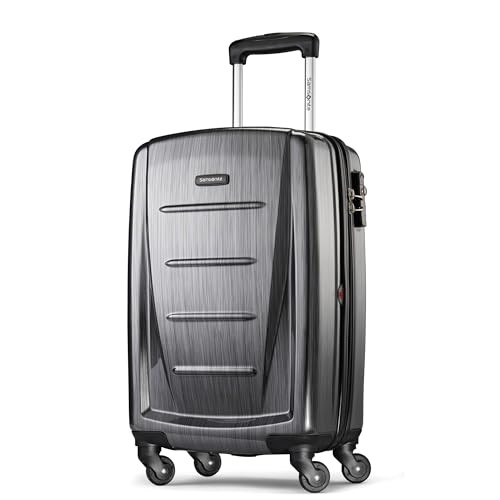 SAMSONITE WINFIELD 2 20-INCH HARDSIDE LUGGAGE 360 CHARCOAL New