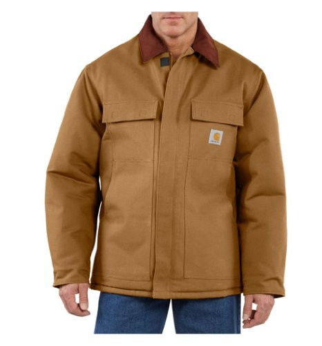 0C0003 Carhartt Men's LOOSE FIT DUCK INSULATED C003 Coat MEN 3XL Brown New