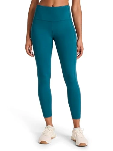 REEBOK WOMEN'S ULTIMATE HIGHRISE 7/8” LEGGING STANDARD FIT SIZE L - RETRO TEAL New