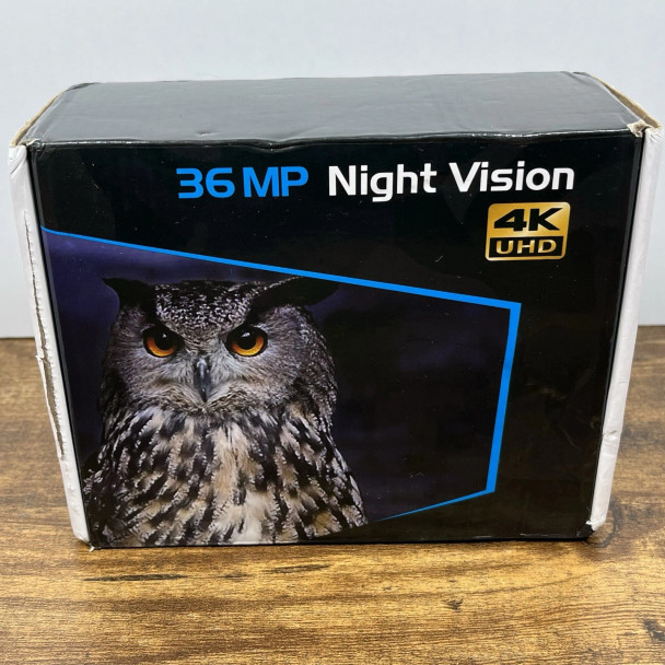 GENERIC 36MP 4K UHD NIGHT VISION BINOCULARS 5X ZOOM IR W/ 32GB CARD - BLACK