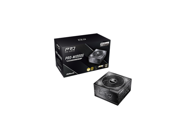 ASRock PRO PRO-M1000G 1000 W ATX 3.1 80 PLUS GOLD Certified Power Supplies