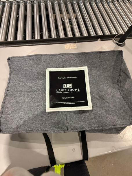 LHC LAVISH HOME COLLECTIONS 5 POCKET ORGANIZER - GRAY