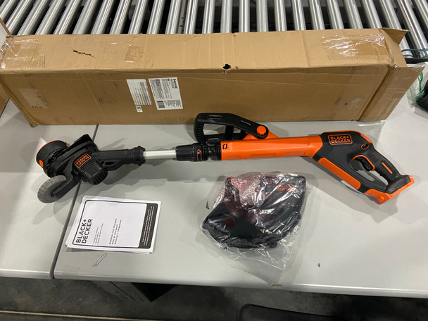BLACK+DECKER 20V MAX STRING TRIMMER / EDGER, 12-INCH - TOOL ONLY - BLACK/ORANGE