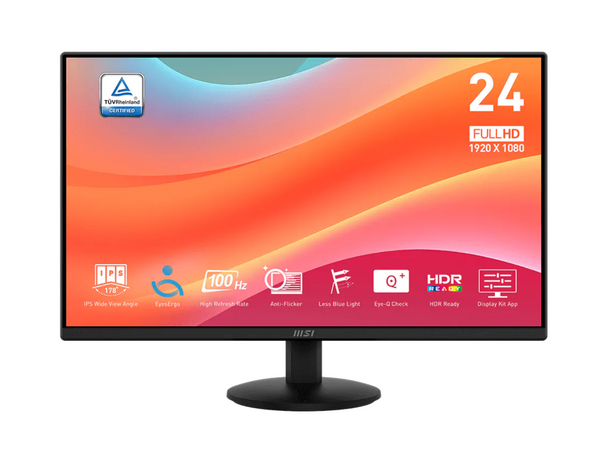 MSI PRO MP242LE 24" IPS 1920 x 1080 (FHD) Computer Office Monitor, 100Hz,