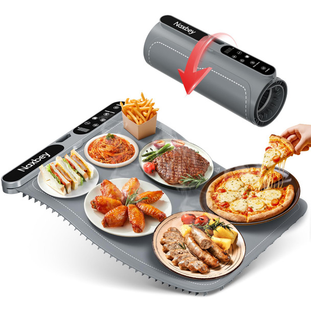 NAXBEY WARMING MAT FOR FOOD HEATING MATS FOR COUNTERTOPS BUFFET PARTY - GRAY