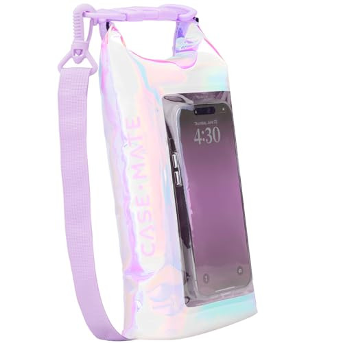 CASE-MATE SOAP BUBBLE MINI IP68 WATERPROOF BUCKET BAG-IRIDESCENT New
