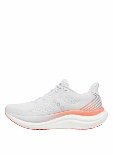 SAUCONY WOMENS TRIUMPH 23 - SIZE: WOMEN 7.5 - WHITE/WISTFU BLANC