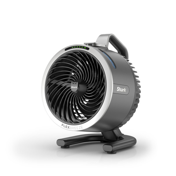 SHARK FLEXBREEZE HYDROGO FAN CORDLESS 5 SPEEDS EVAPORATIVE MISTING - GRAY