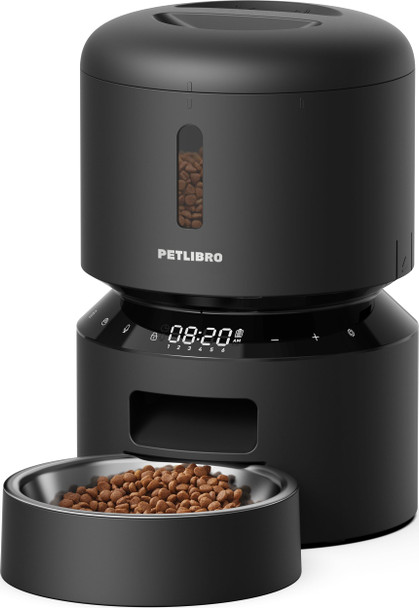 PETLIBRO AUTOMATIC CAT FEEDER 3L PROGRAMMABLE PET FOOD DISPENSER - BLACK