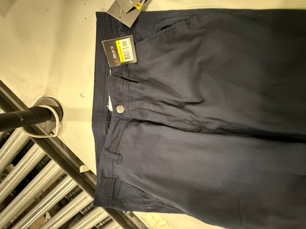 GALAXY MEN'S SUPER STRETCH SLIM FIT PANTS IN NAVY 38 X 38 - NAVY