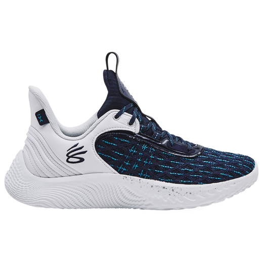 UNDER ARMOUR TEAM CURRY 9 UNISEX - SIZE: MEN 4 WOMEN 5.5 - WHITE/NAVY
