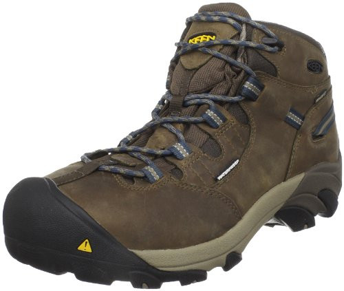 1007004D KEEN UTILITY MEN'S DETROIT MID BOOT SIZE 8, BLACK/SLATE