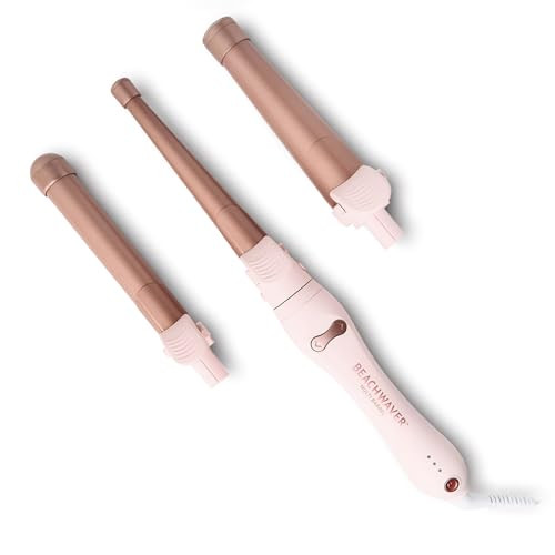 BEACHWAVER MULTI BARREL, PRO CERAMIC CURLING IRON - PINK ROSE GOLD