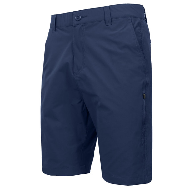 JUMP START MEN’S 6-POCKET ALL MOTION STRETCH UTILITY SHORTS SIZE: MEN 32 - NAVY New