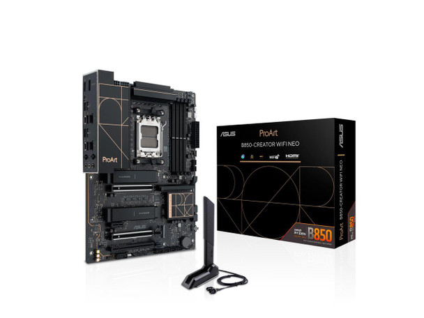 ASUS ProArt B850-CREATOR WIFI NEO AMD AM5 B850 ATX motherboard, 14+2+1 80A