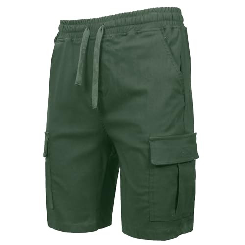 MS SCS-01OL-OLIVE-L NEW状態 メンズ STRETCH PULL ON CARGO SHORTS L 男性用　オリーブ New
