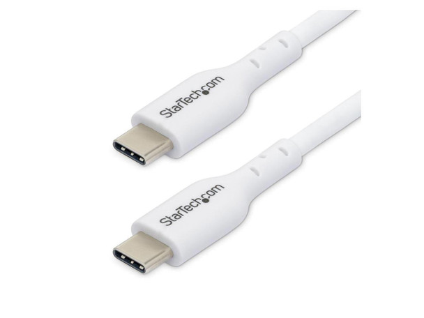 StarTech 1m (3.3ft) White USB-C Charging Cable, USB C Cable, USB 2.0 Type-C