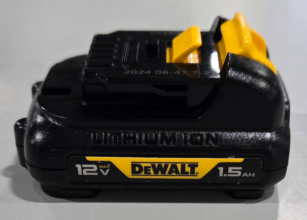 DEWALT 12V LITHIUM ION RECHARGEABLE BATTERY 18WH 1.5AH TYPE1 - BLACK/YELLOW