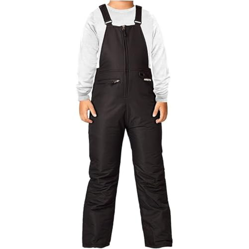 1550-00 ARCTIX KIDS INSULATED SNOW BIB OVERALLS BLACK WOMEN XS