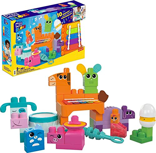 MEGA BRANDS MEGA BLOKS FISHER-PRICE TODDLER BUILDING MUSICAL FARM BAND HPB46