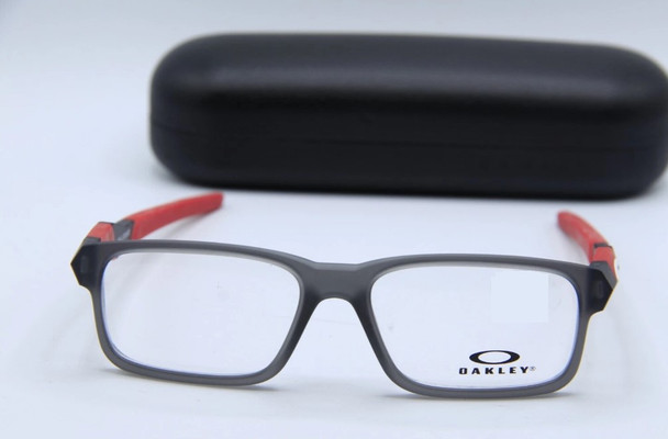 OAKLEY OY8013-0349 FULL COUNT EYEGLASSES 49-14 - GRAY SMOKE RED